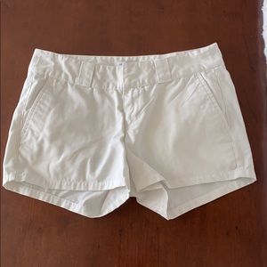 White gap shorts
